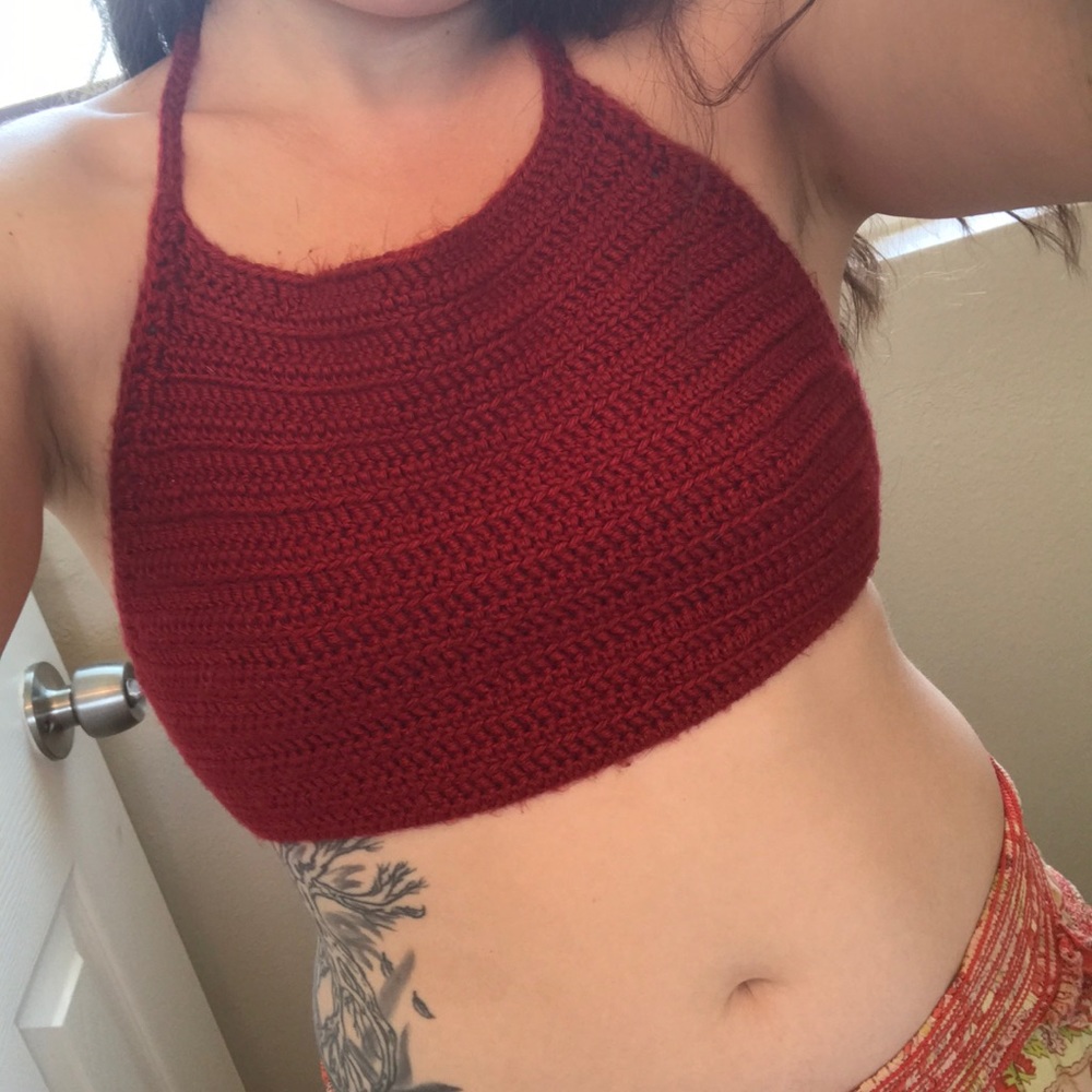 HAnd made crochet crop top
